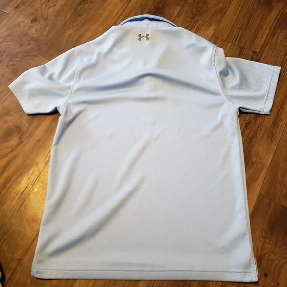 Under Armour Blue Polo Style Collared Shirt Men's Sz M - Picture 4 of 6